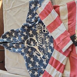 J*AMERICA sweatshirt Red, White And Blue, Size MED.